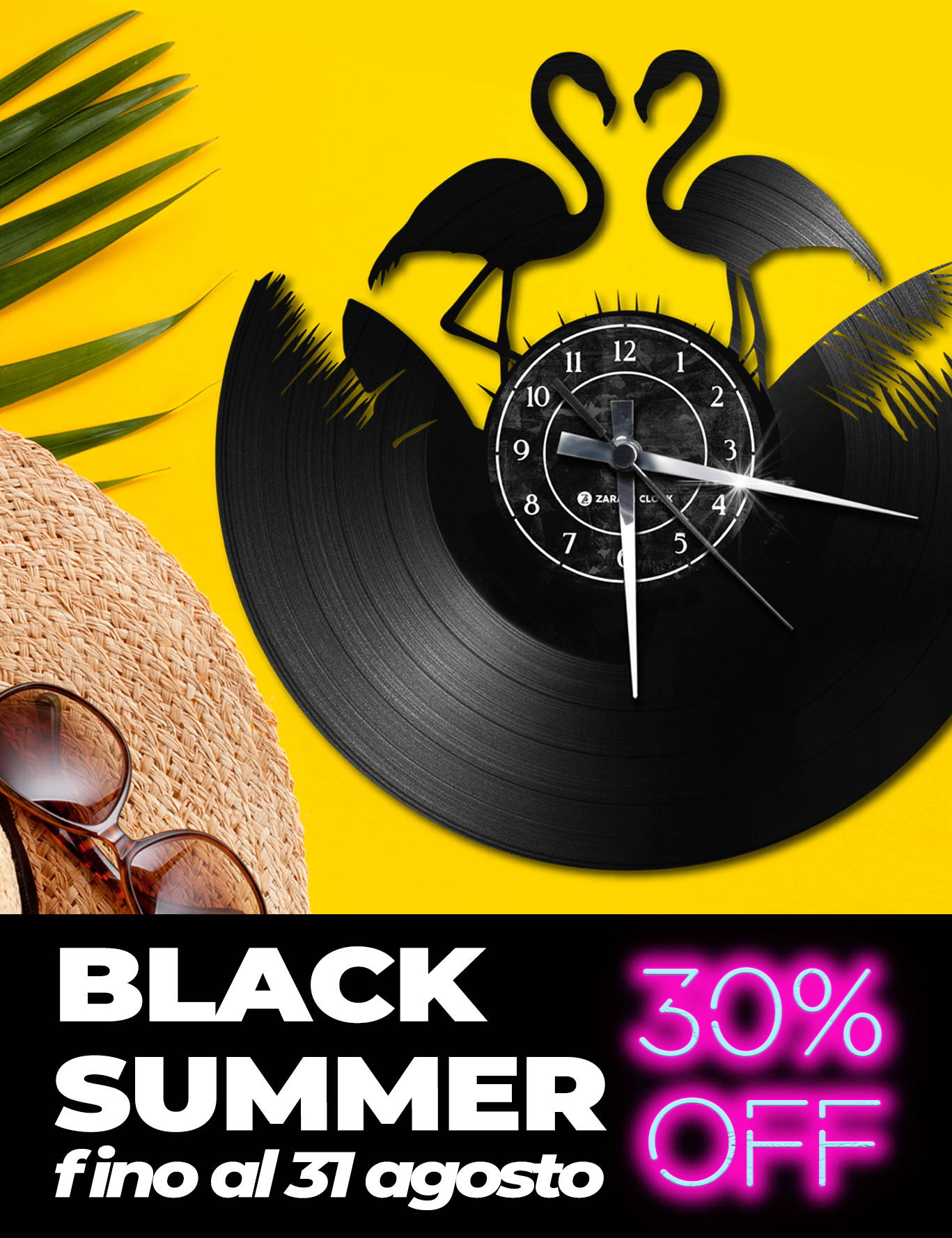 ZARAMI CLOCK Gli orologi da parete in vinile originali Zarami Clock